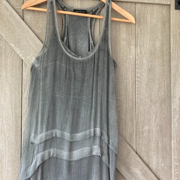 Unique Runway DKNY Summer Dress, M, Distressed Shades of Gray - Picture 6 of 8